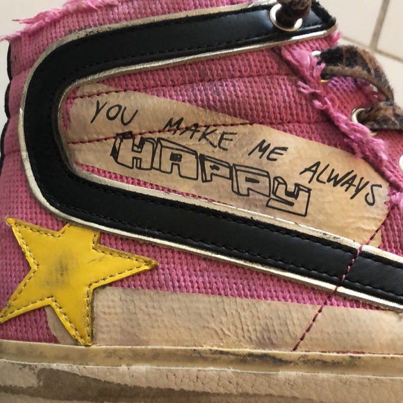 Golden Goose side woman’s size 38 mid top. “You always make me happy” - Picture 10 of 12